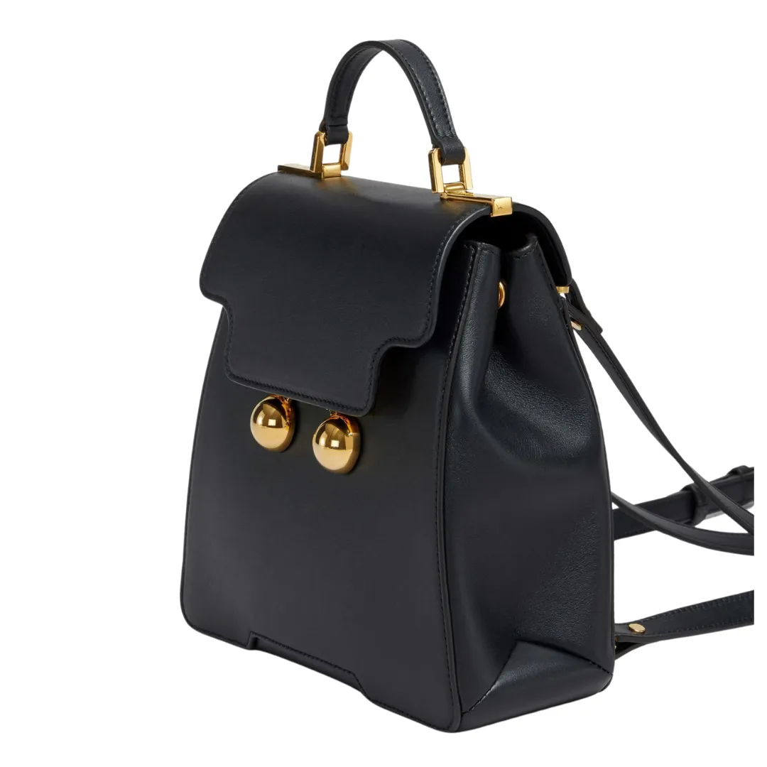 Trunkaroo Backpack - Black Leather