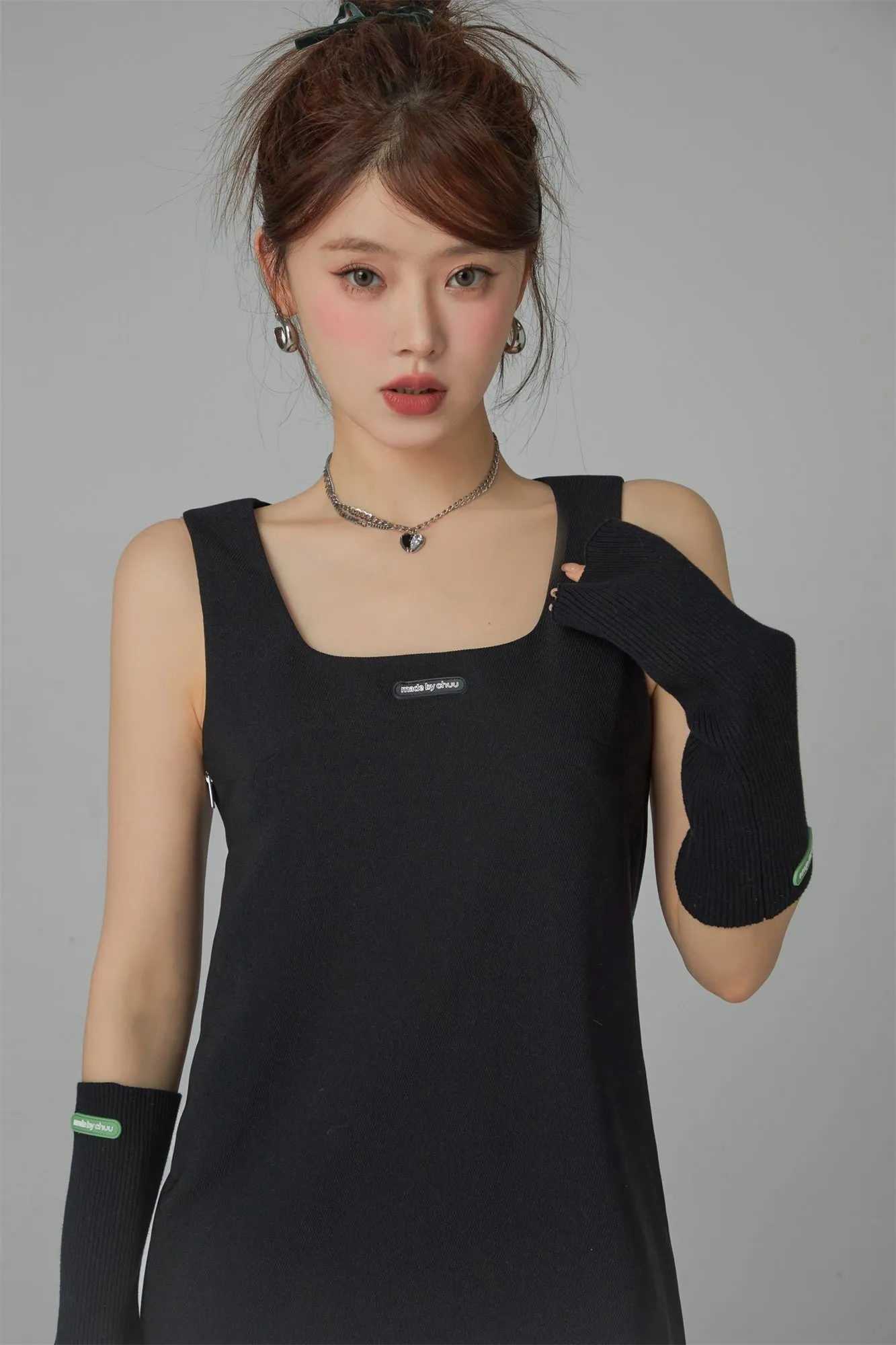 U-Neck Mini Dress