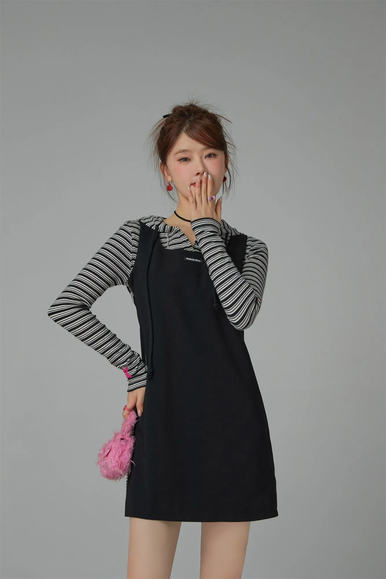 U-Neck Mini Dress