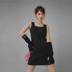 U-Neck Mini Dress