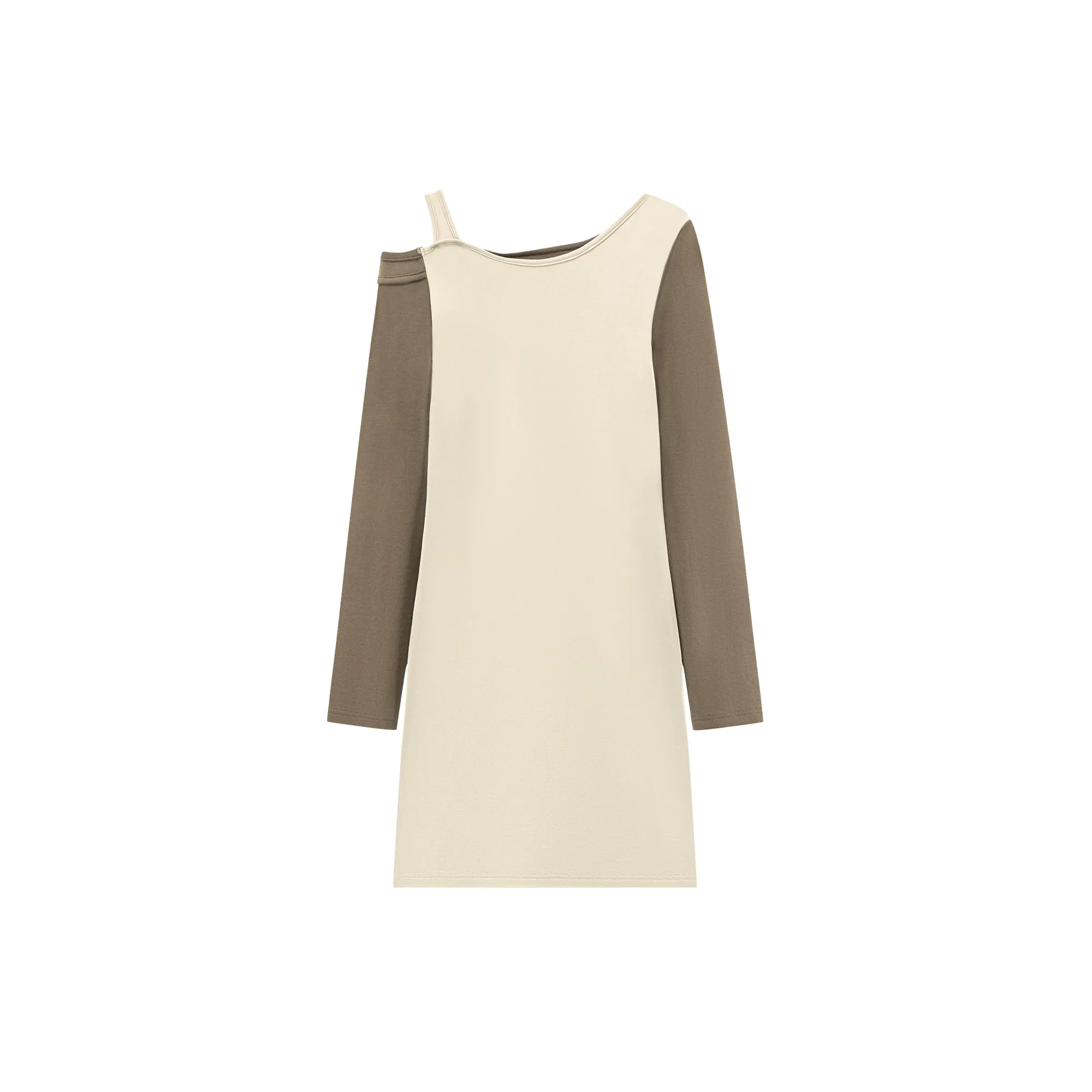 Unbalanced Cross Straps Off Mini Dress