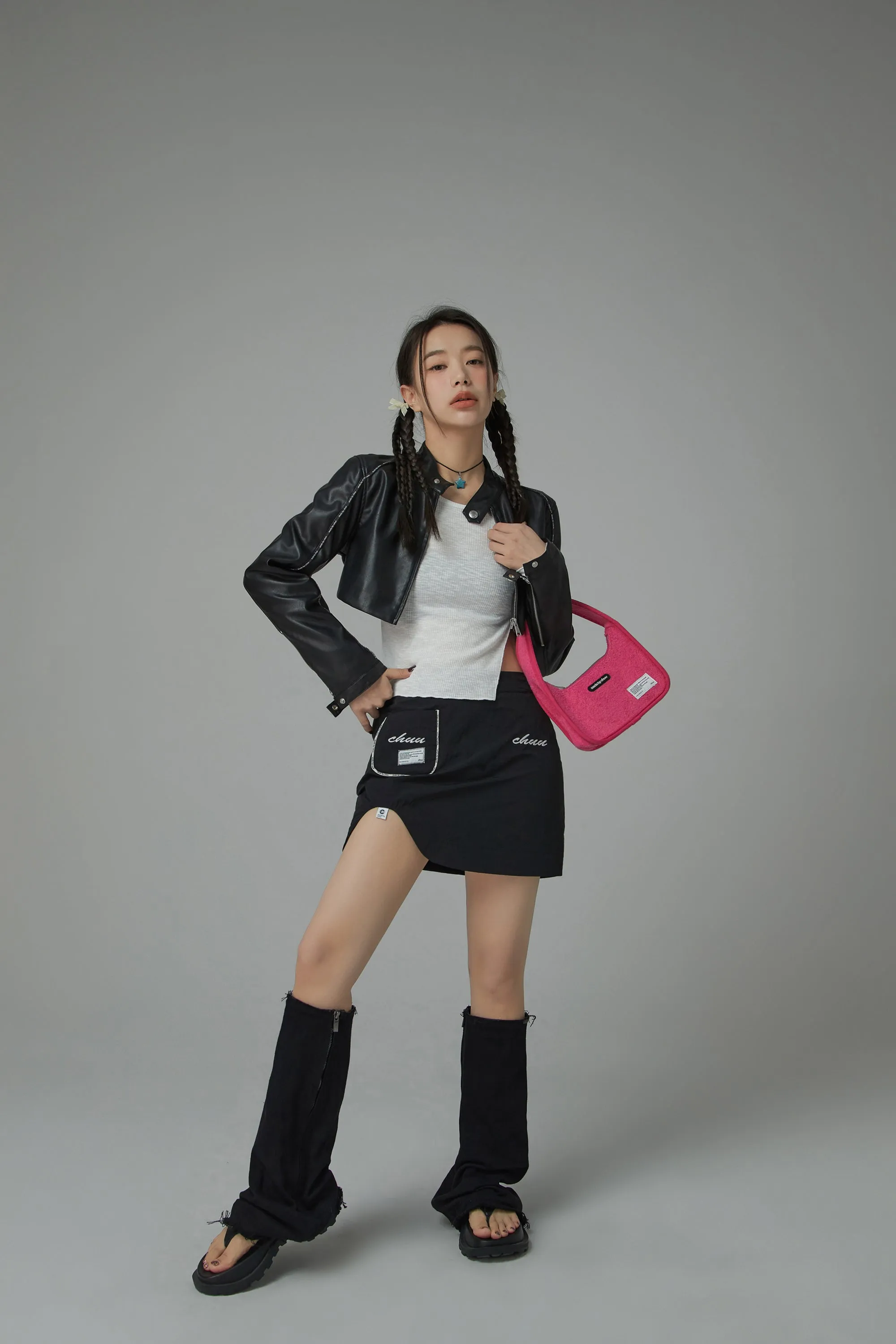 Unbalanced Mini Skirt