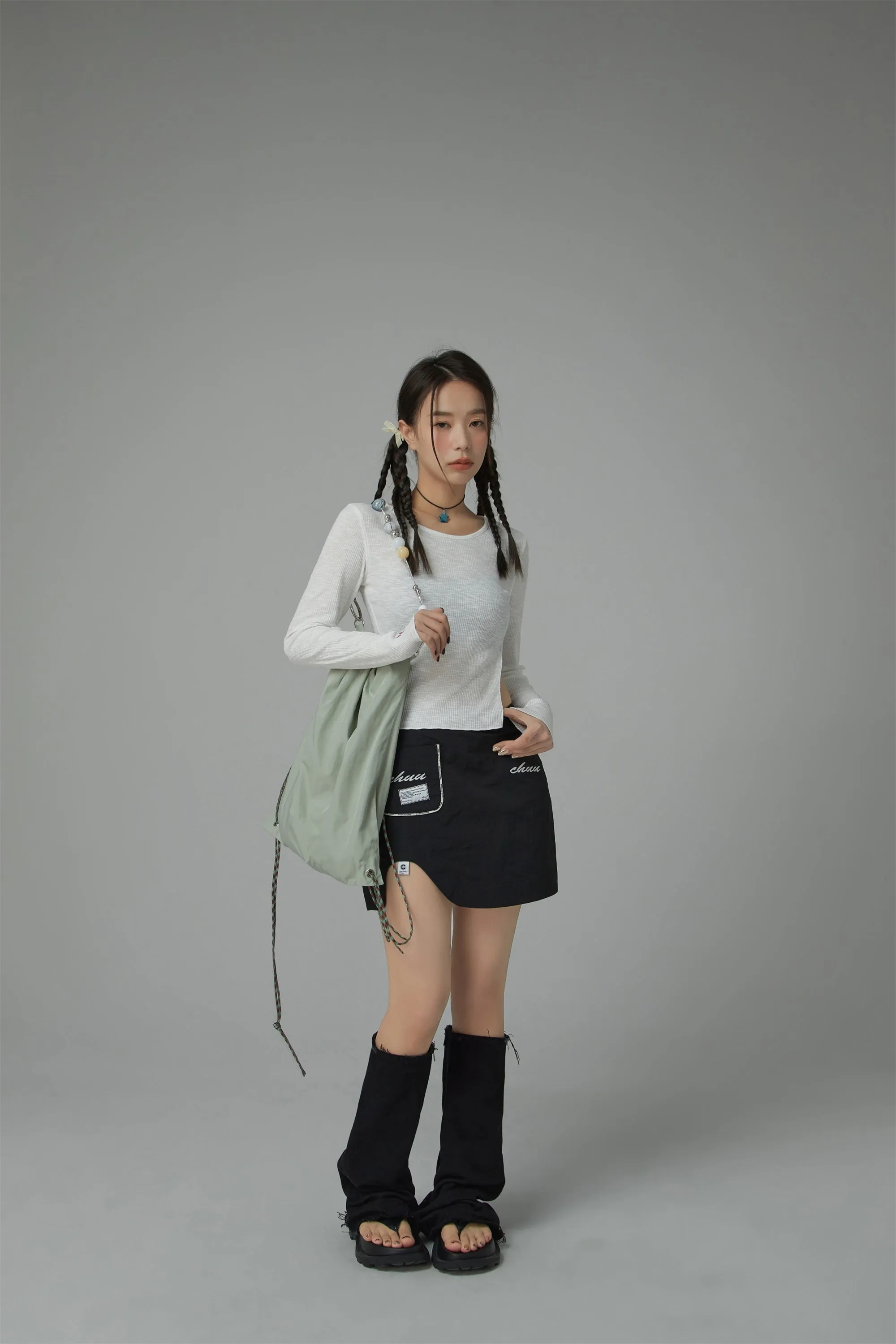 Unbalanced Mini Skirt