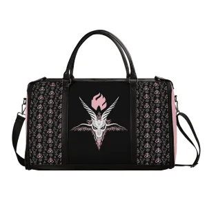 Unholy Leather Duffle Bag Foldable Travel Bag