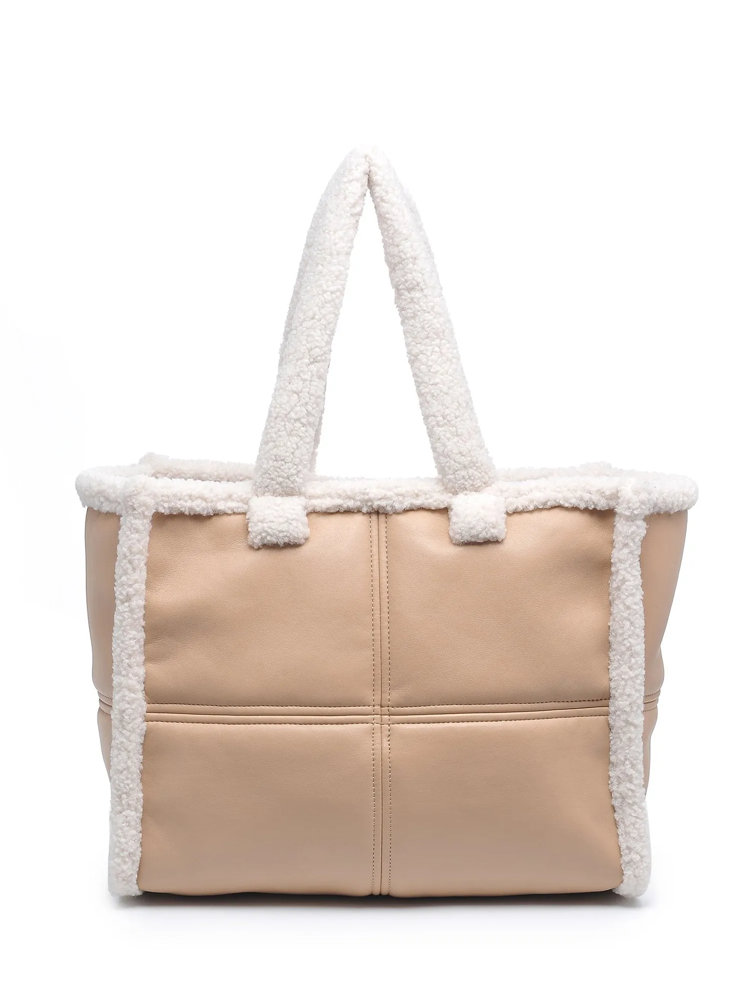 Urban Expressions Faux Shearling Trim Tote Bag - Brands We Love
