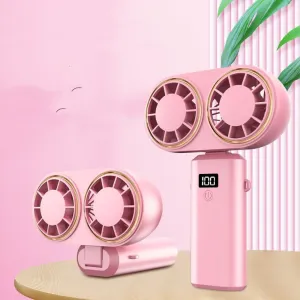 USB Handheld Mini Fan Foldable Portable Neck Hanging
