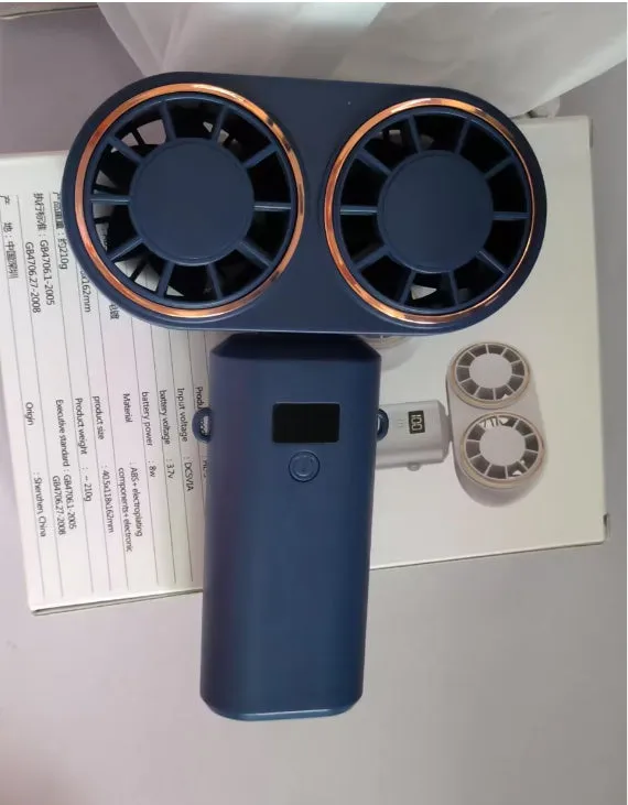 USB Handheld Mini Fan Foldable Portable Neck Hanging