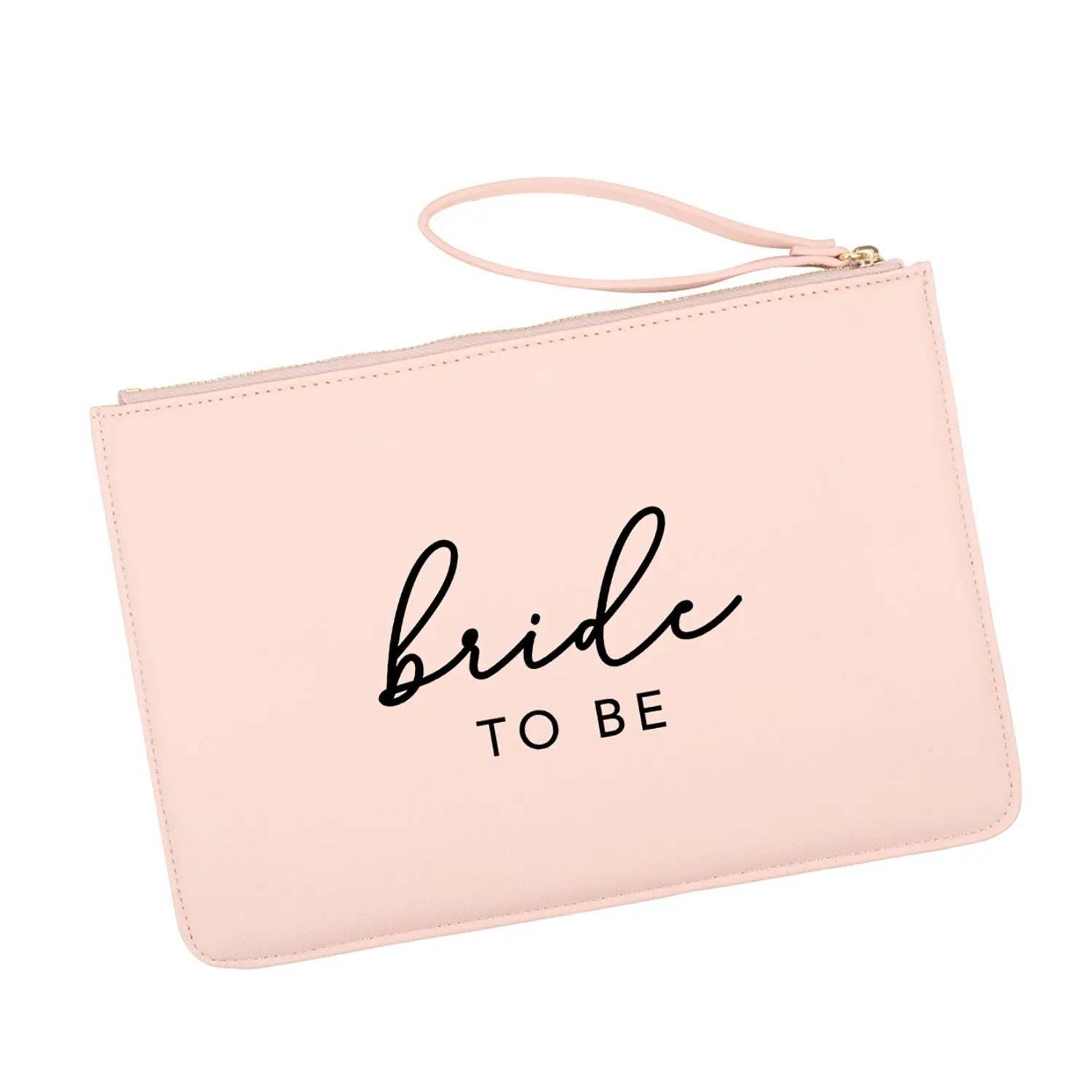 Vegan Leather Wristlet Clutch Purse Pouch Bag for Bride