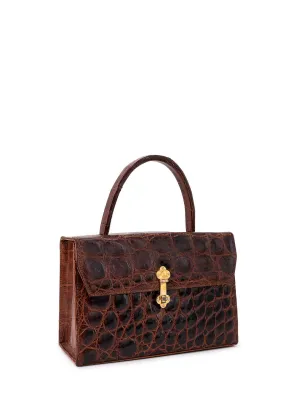 Vintage Crocodile Doctor Satchel Brown