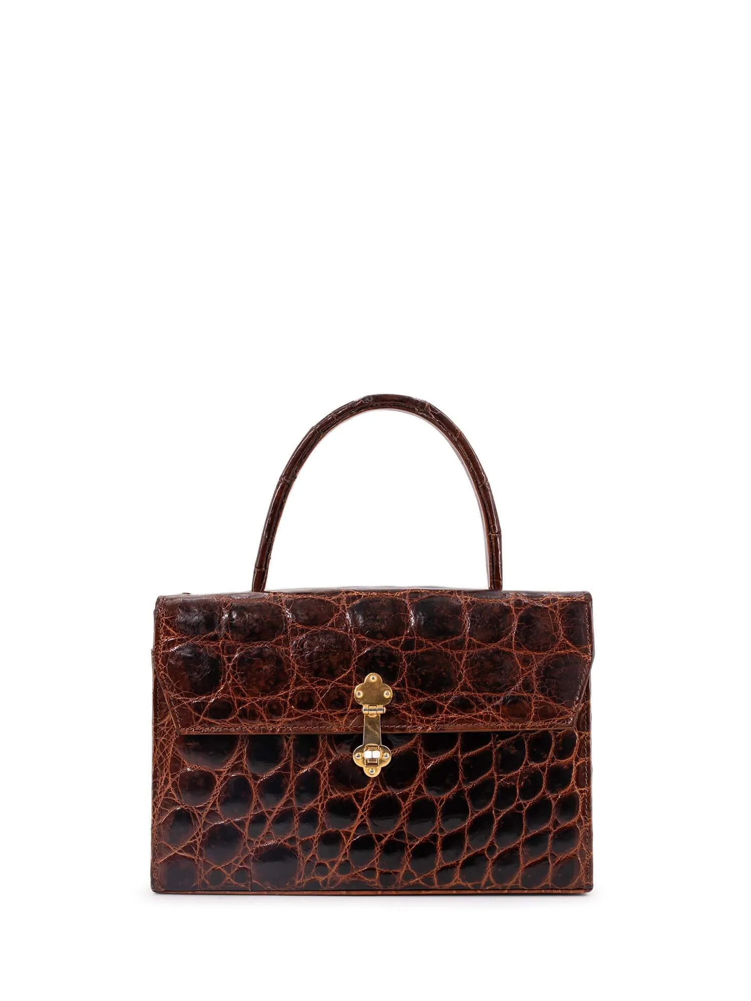 Vintage Crocodile Doctor Satchel Brown