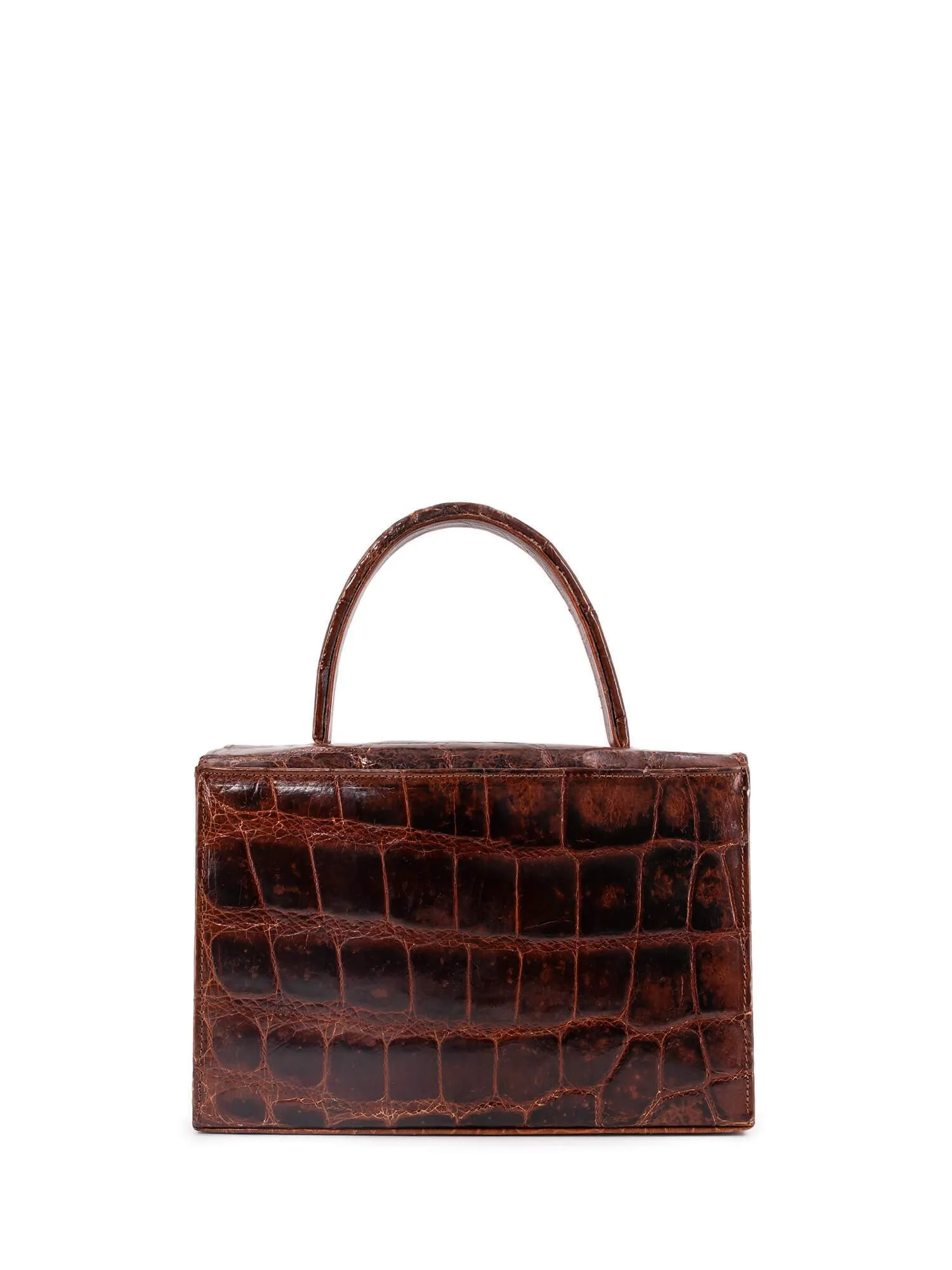 Vintage Crocodile Doctor Satchel Brown
