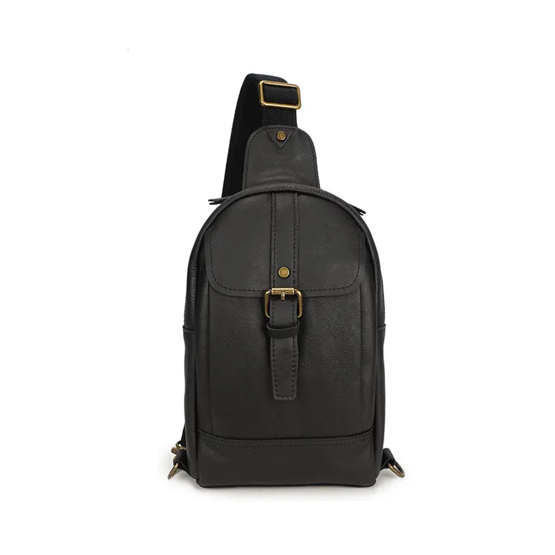 Vintage Exercising Cowhide Leather Chest Bag