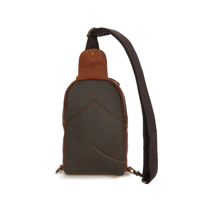 Vintage Exercising Cowhide Leather Chest Bag