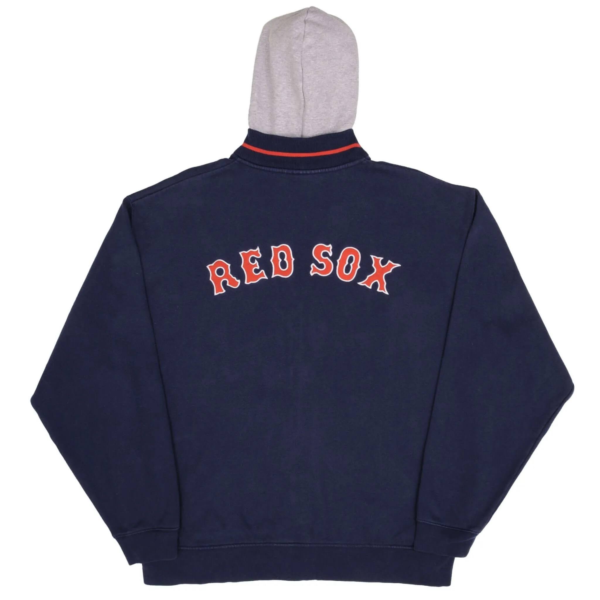 VINTAGE MLB BOSTON RED SOX FULL ZIP NIKE HOODIE SWEATSHIRT 1990S SIZE LARGE