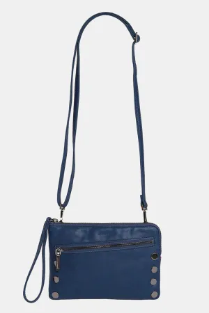Vintage Navy And Gunmetal Small Nash Handbag