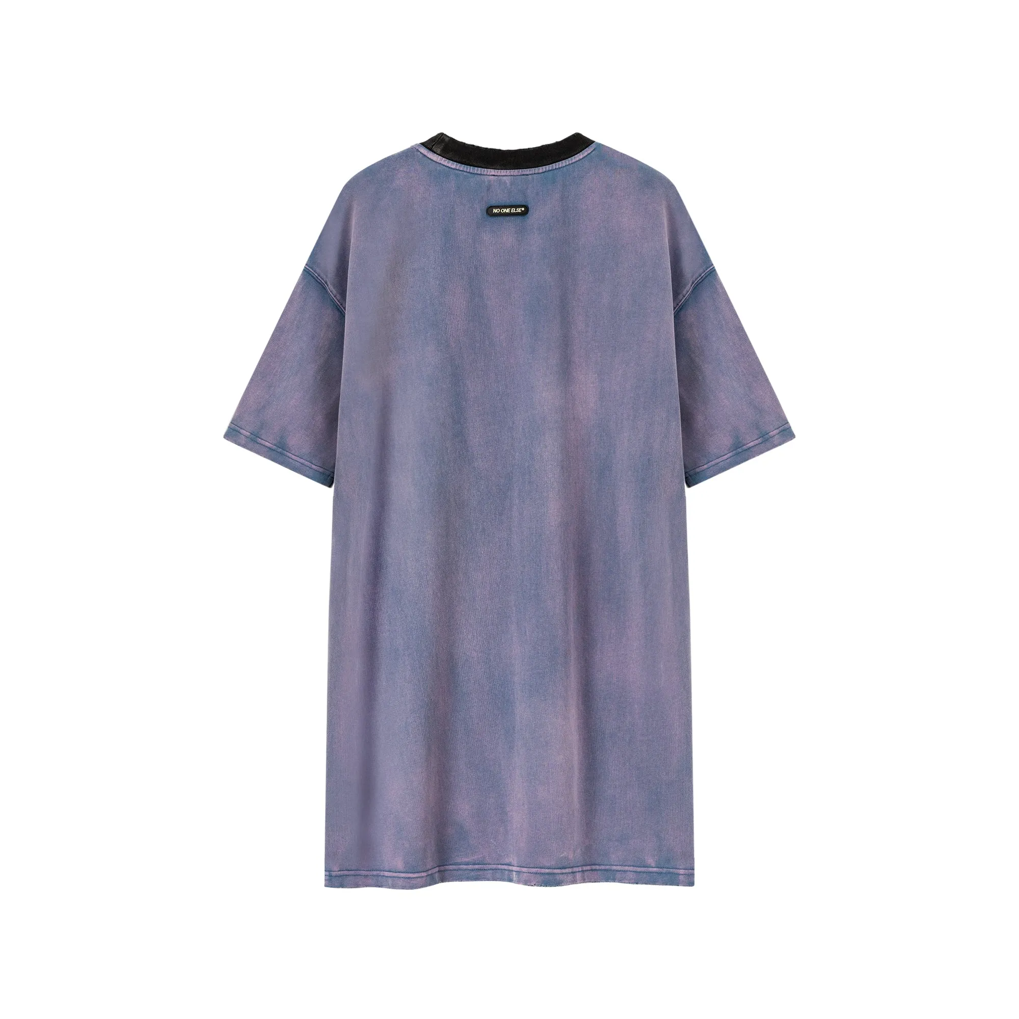 Vintage Open Shoulders Mini Loose Fit T-Shirt Dress