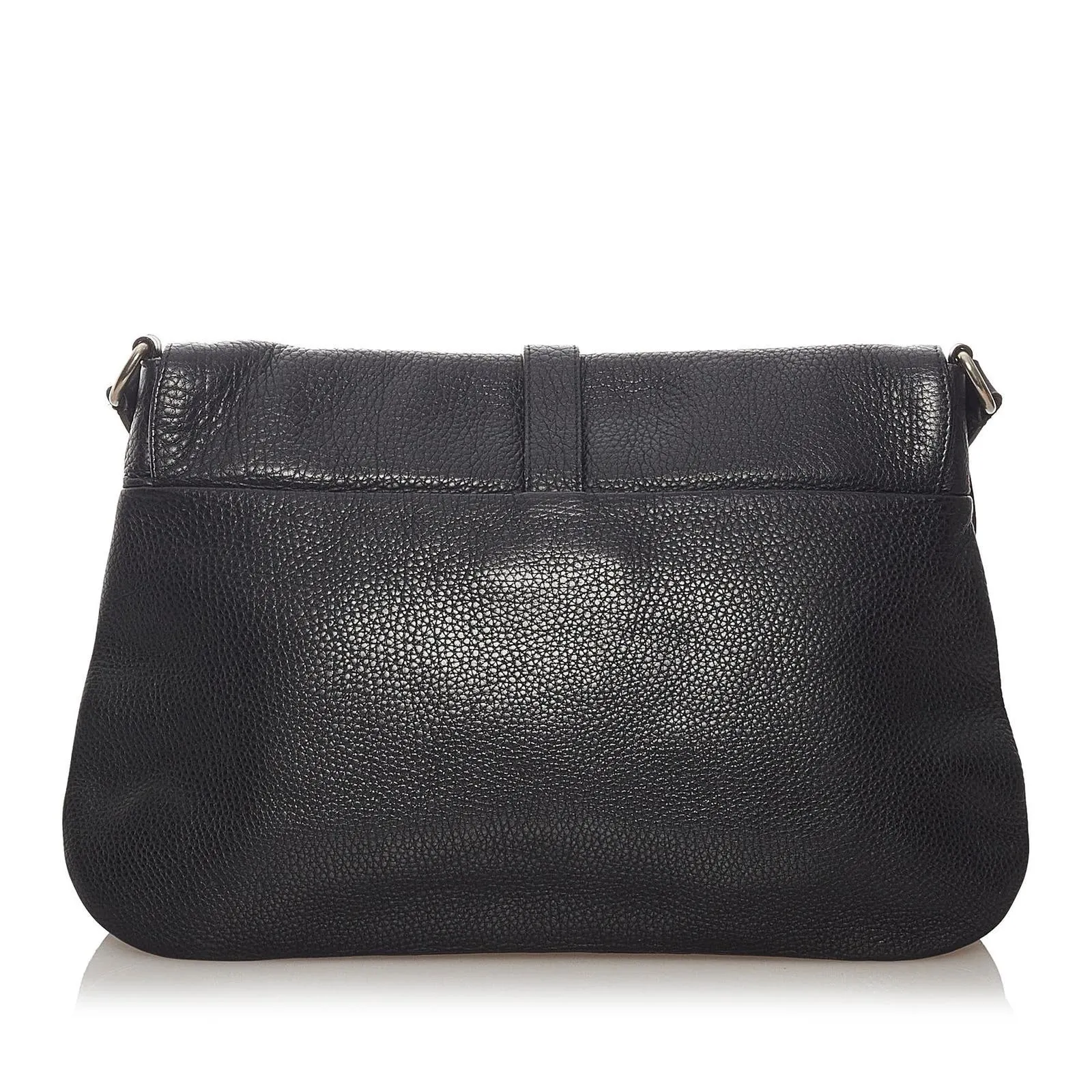 Vintage Prada Leather Shoulder Flap Messenger  Bag Large 2001 W/Authenticity card