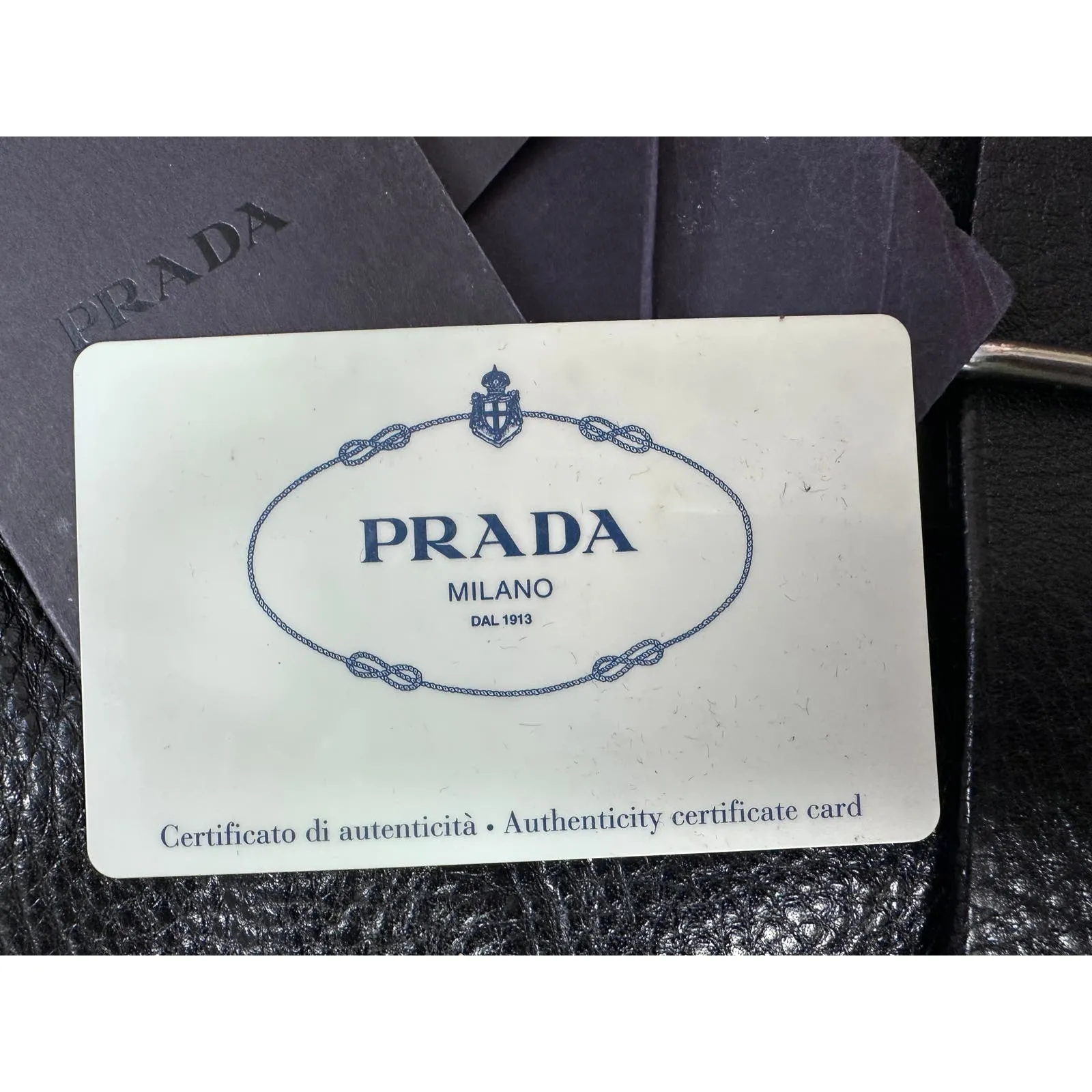 Vintage Prada Leather Shoulder Flap Messenger  Bag Large 2001 W/Authenticity card