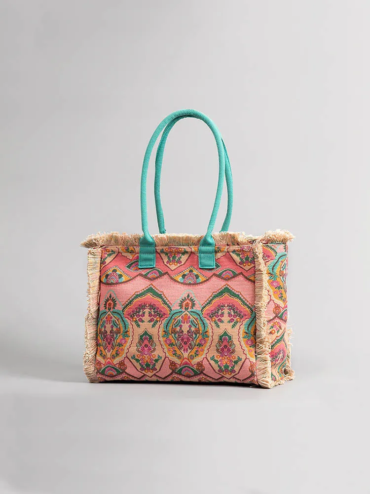 Vintage Printed Canvas Bag