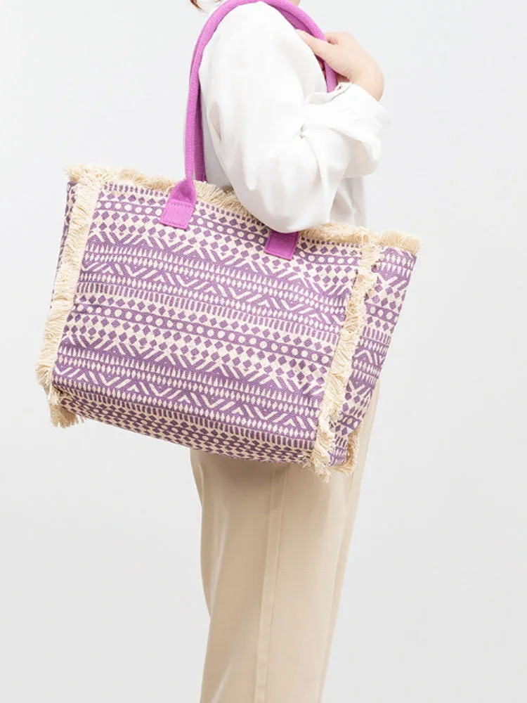 Vintage Printed Canvas Bag