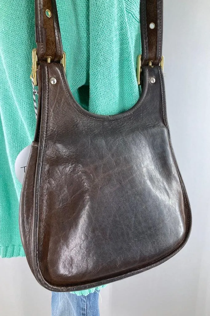 Vintage SUPER RARE Coach Crescent Saddle Bag
