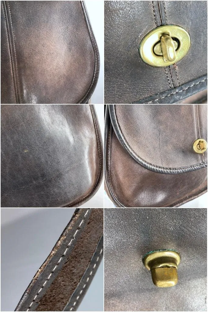 Vintage SUPER RARE Coach Crescent Saddle Bag