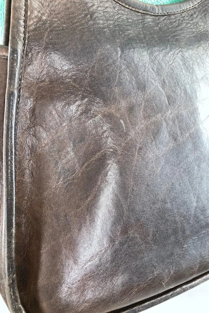 Vintage SUPER RARE Coach Crescent Saddle Bag