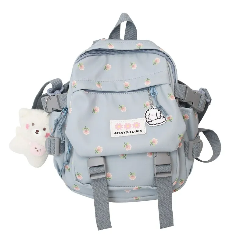 Vvsha  Small Women's Backpack Girl Schoolbag Fashion Nylon Travel Backpack Girls' Harajuku Style Casual Schoolbag Mini Backpack Mochila