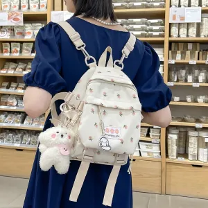 Vvsha  Small Women's Backpack Girl Schoolbag Fashion Nylon Travel Backpack Girls' Harajuku Style Casual Schoolbag Mini Backpack Mochila