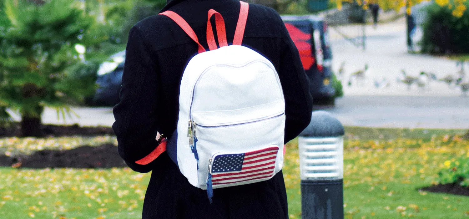 'WASHINGTON' White Designer Full Grain Leather Laptop Backpack