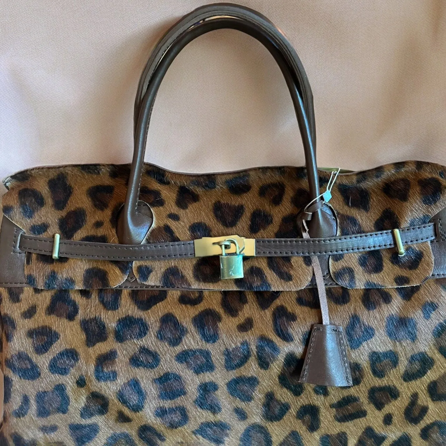 Weekender leopard bag