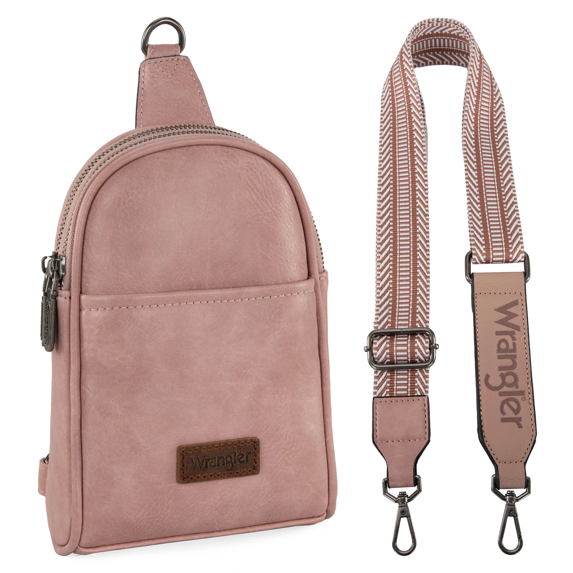 WG87-324 Wrangler Sling Bag/Crossbody/Chest Bag  - Pink