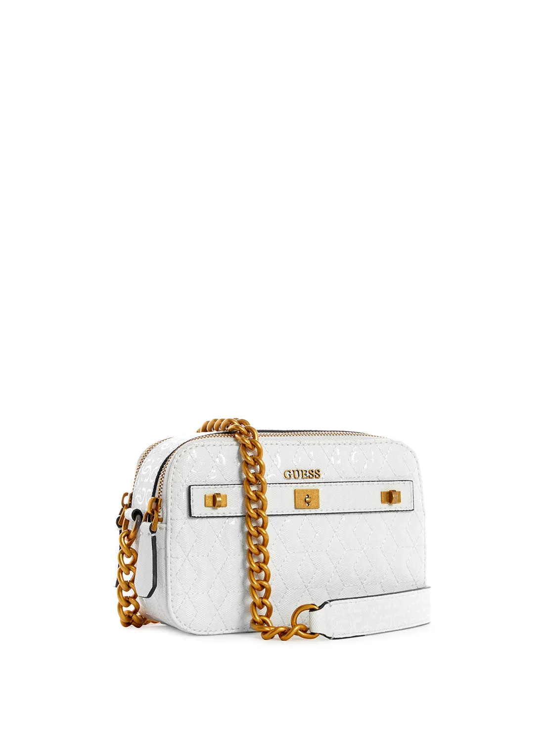 White Noelle Crossbody Camera Bag