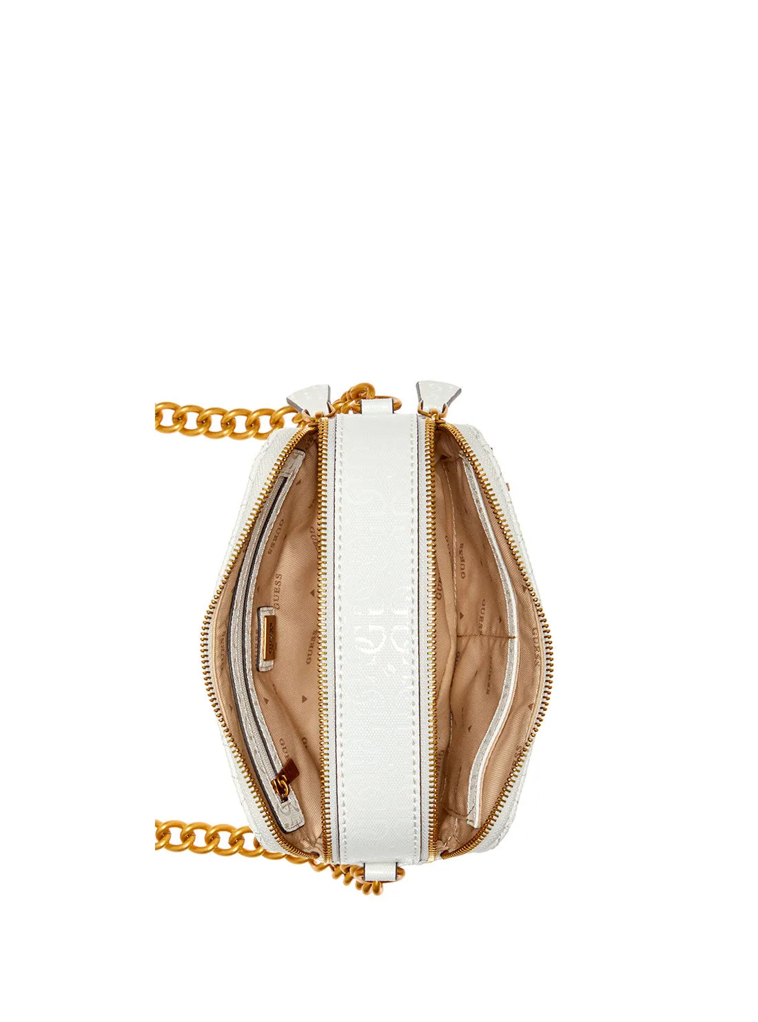 White Noelle Crossbody Camera Bag