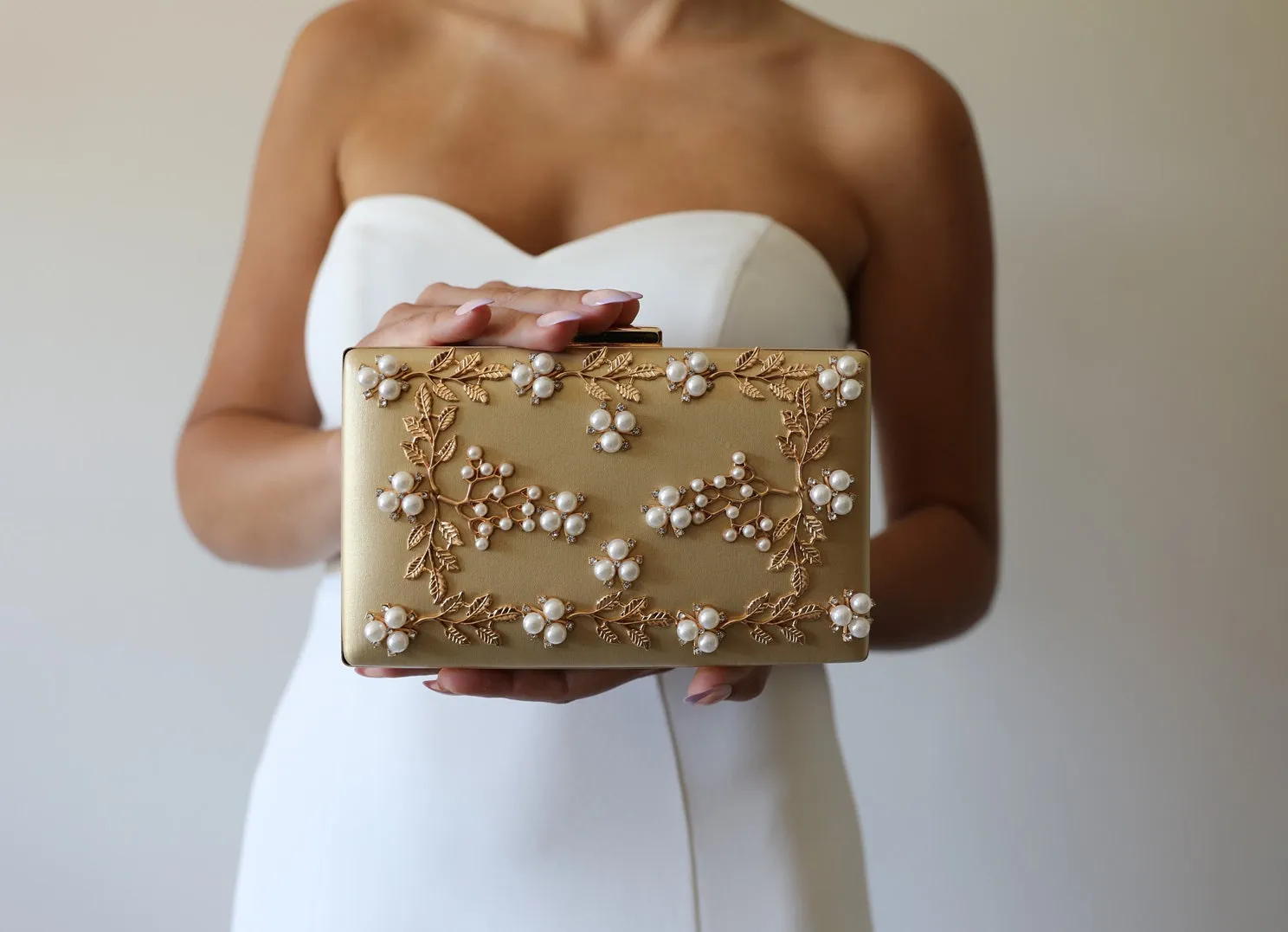 White Wedding Clutch