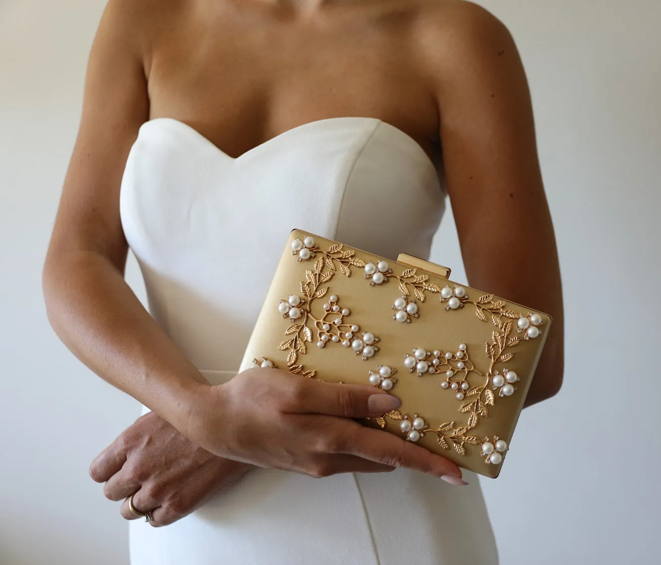 White Wedding Clutch