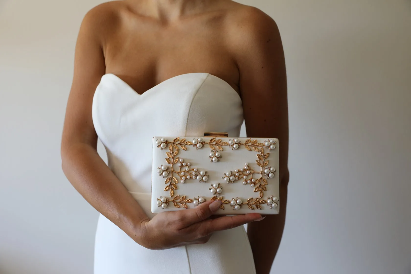 White Wedding Clutch