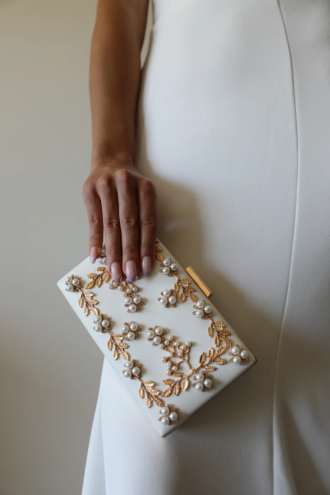 White Wedding Clutch