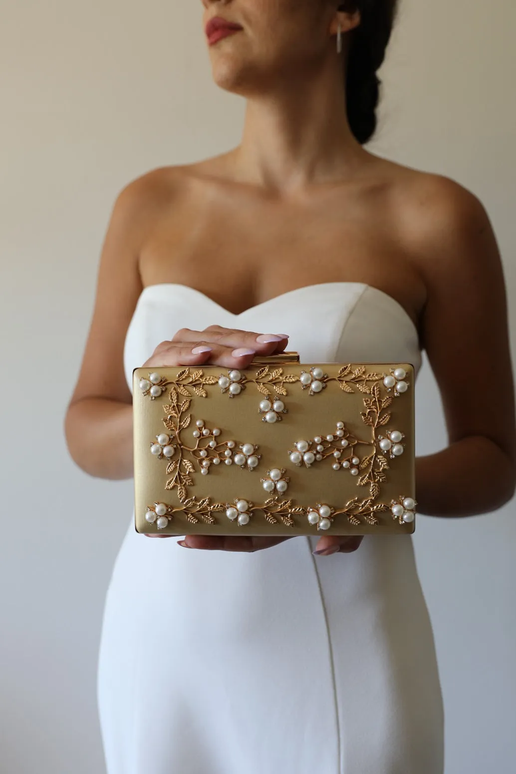 White Wedding Clutch