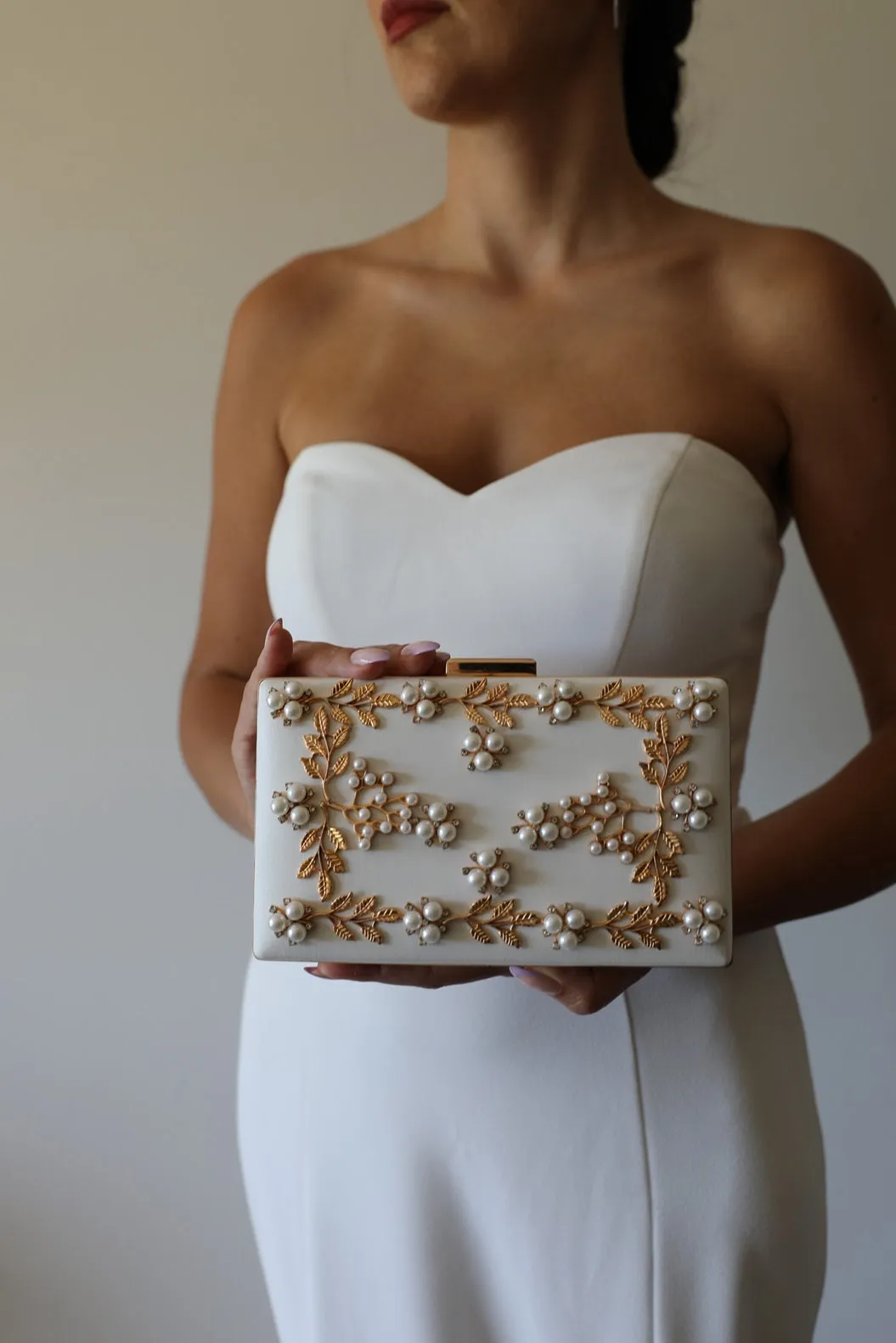 White Wedding Clutch