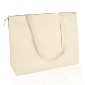 Wholesale Large Non Woven Reusable Tote Bags W/ Zipper Closure