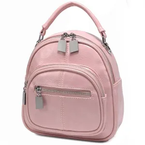 Women Mini Backpack Fashion Backpack Shoulder Bag for Teenage Girl Children Ladies Solid Color School Backpack Travel Bag