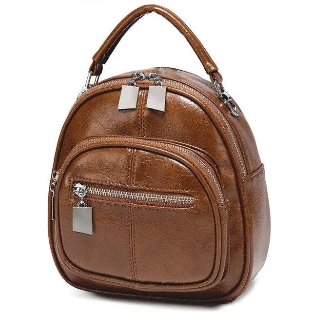 Women Mini Backpack Fashion Backpack Shoulder Bag for Teenage Girl Children Ladies Solid Color School Backpack Travel Bag