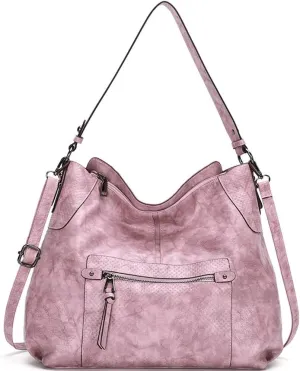 Women Shoulder Bags Marble Textured Leather Tote Bag Vintage Handbags Purse Hobo Handbag Satchel Crossbody Bag