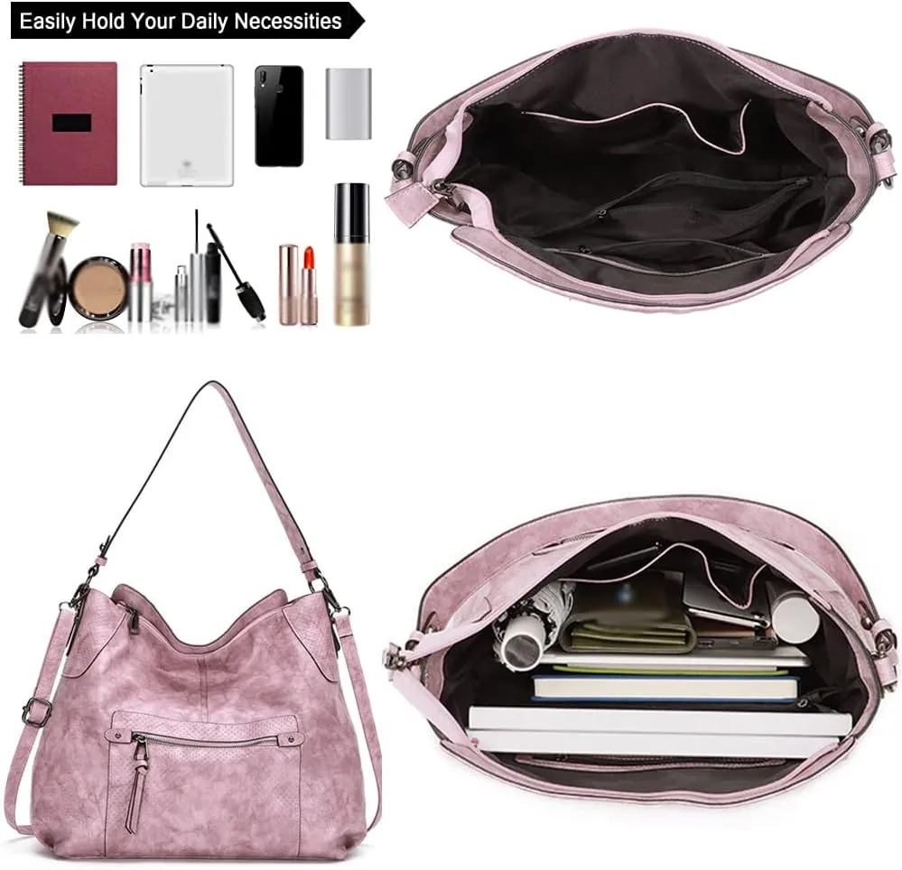 Women Shoulder Bags Marble Textured Leather Tote Bag Vintage Handbags Purse Hobo Handbag Satchel Crossbody Bag