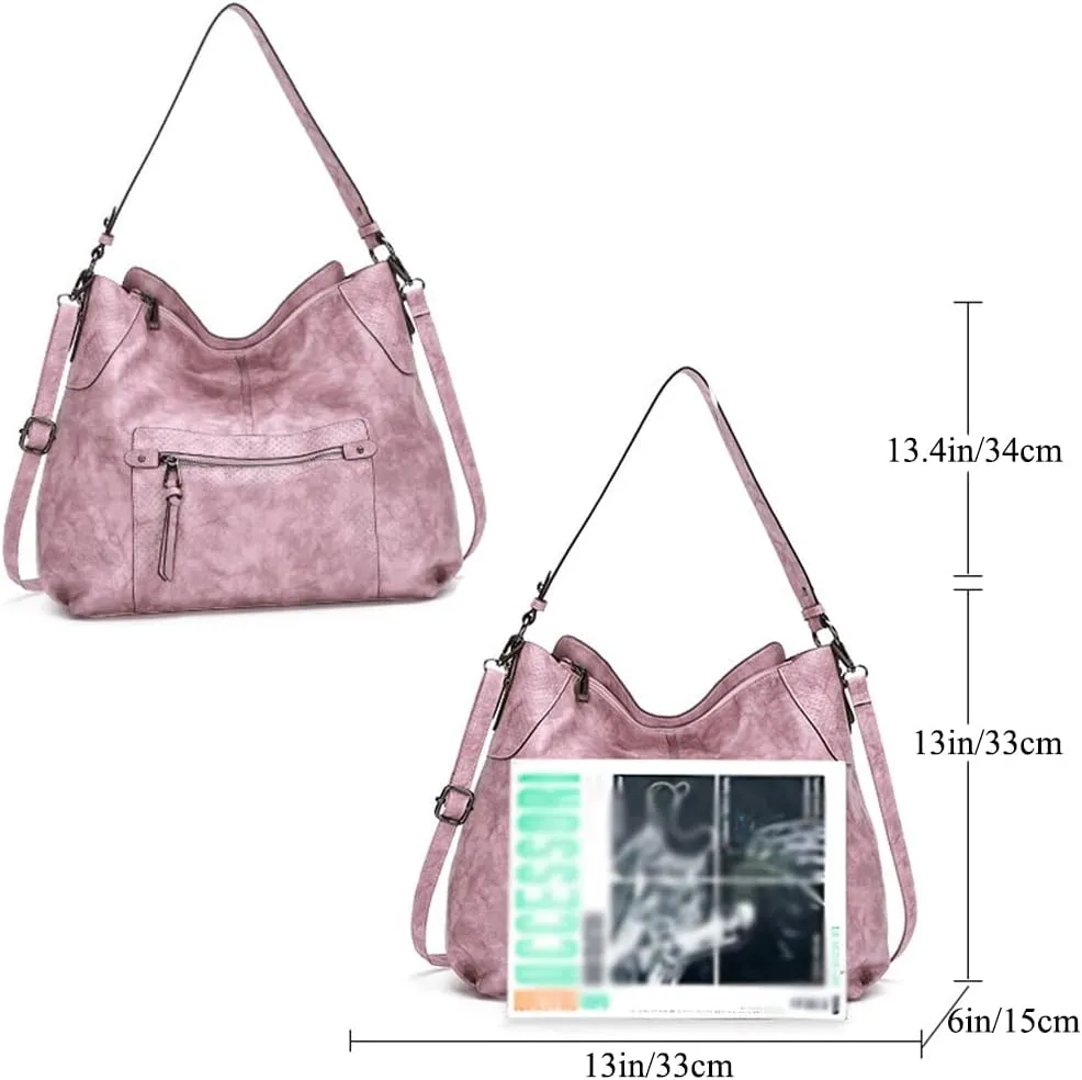 Women Shoulder Bags Marble Textured Leather Tote Bag Vintage Handbags Purse Hobo Handbag Satchel Crossbody Bag