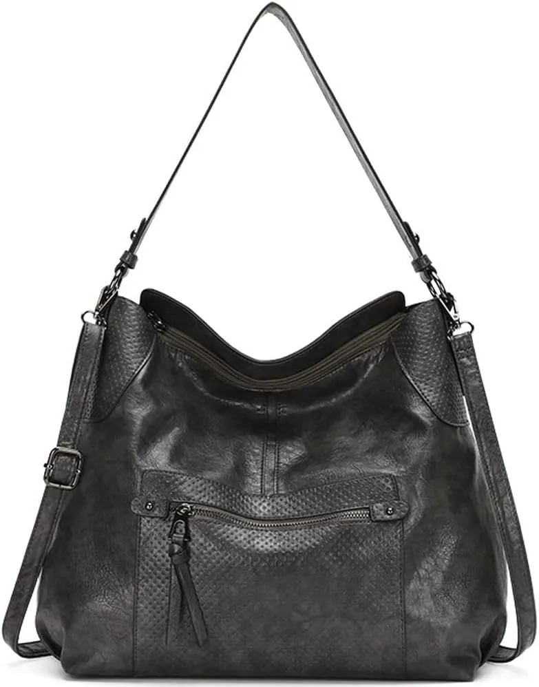 Women Shoulder Bags Marble Textured Leather Tote Bag Vintage Handbags Purse Hobo Handbag Satchel Crossbody Bag
