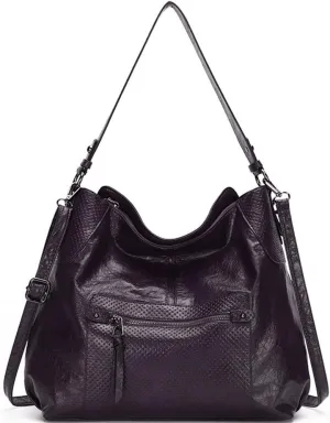 Women Shoulder Bags Marble Textured Leather Tote Bag Vintage Handbags Purse Hobo Handbag Satchel Crossbody Bag