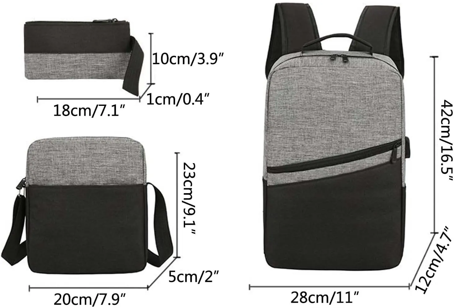 Women's Backpack Fashionable Small Schoolbag Fashion Versatile Shoulder Bags Outdoor Travel Backpack for Girls(Grey)