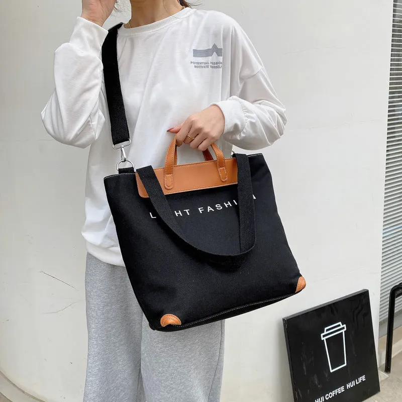 Women’s Canvas Large Capacity Shoulder Crossbody Bag in 5 Colors